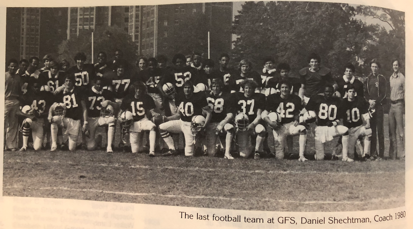 The Last Stand: The fall 1979 football team—nearly half of which was graduating seniors—captured during the program’s final season.
